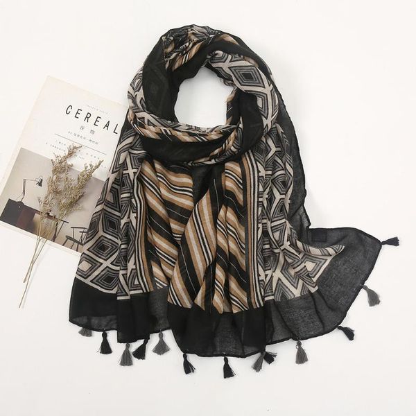 

scarves autumn winter women beach quality shawl soft scarf lady fashion sunscreen warm cotton wrap muslim hijab, Blue;gray