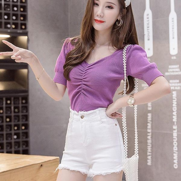 

women's jeans women denim shorts street style fashion stretch 2021 casual summer high waist fringed short daily, Blue