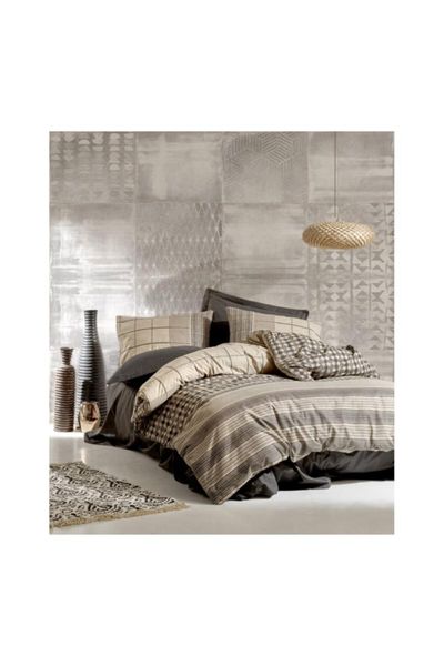 

bedding sets rina - anthracite soil series double duvet cover set 1174839038052