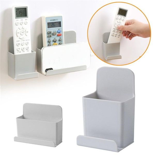 

cell phone mounts & holders creative wall-mounted remote control storage box punch-adhesive holder stand container office pen shelf org