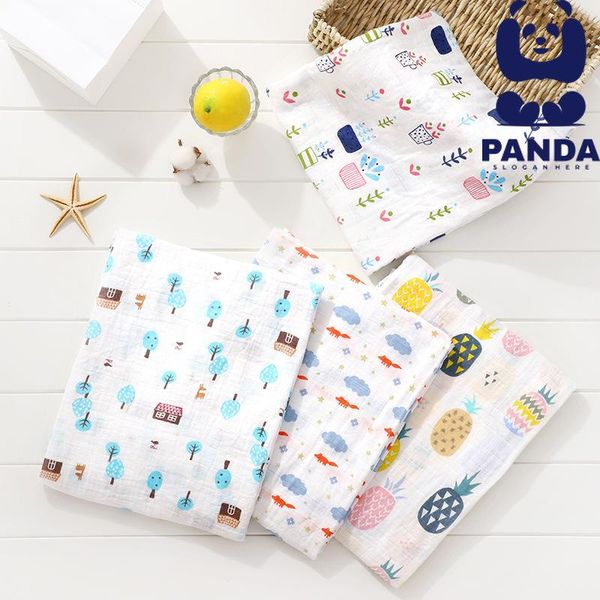 

Blankets & Swaddling 1Pc Muslin 100% Cotton Baby Swaddles Soft Born Bath Gauze Infant Wrap Sleepsack Stroller Cover Play Mat Deken