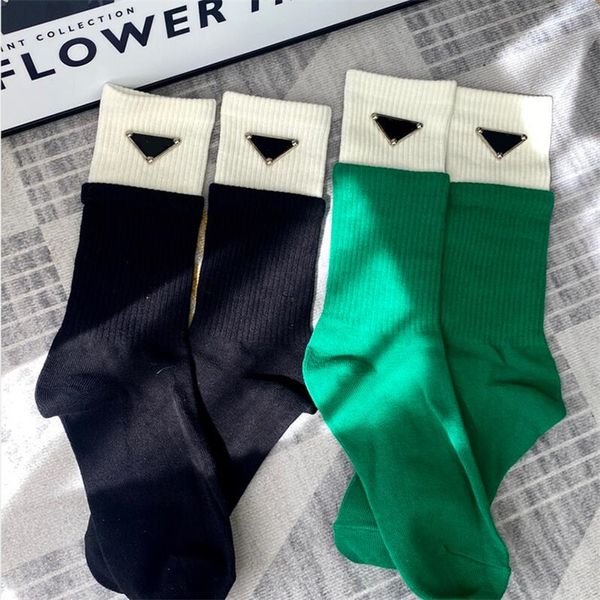 Designer-Socken, Strumpfwaren, High Street Damensocken, 2 Farben, Persönlichkeit, Designer-Strumpfwaren, Weihnachtsgeschenk für Mädchen, Luxusstrümpfe, Baumwollsocken 7421420 B505