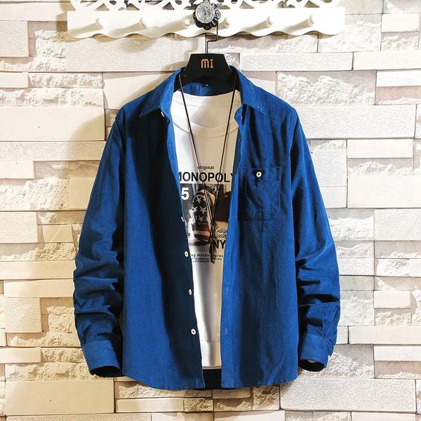 

men's casual shirts classic fashion corduroy multicolored, White;black