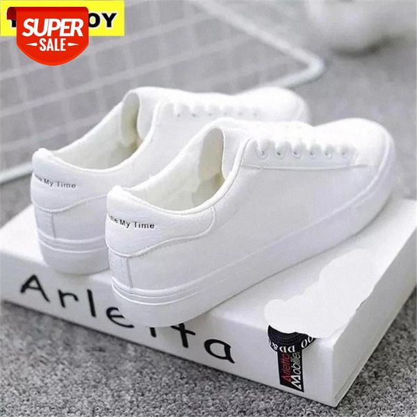 

women sneakers 2020 caual shoes fashion white sneaker round toe lace-up platform zapatillas mujer reflective strip designer #go0o