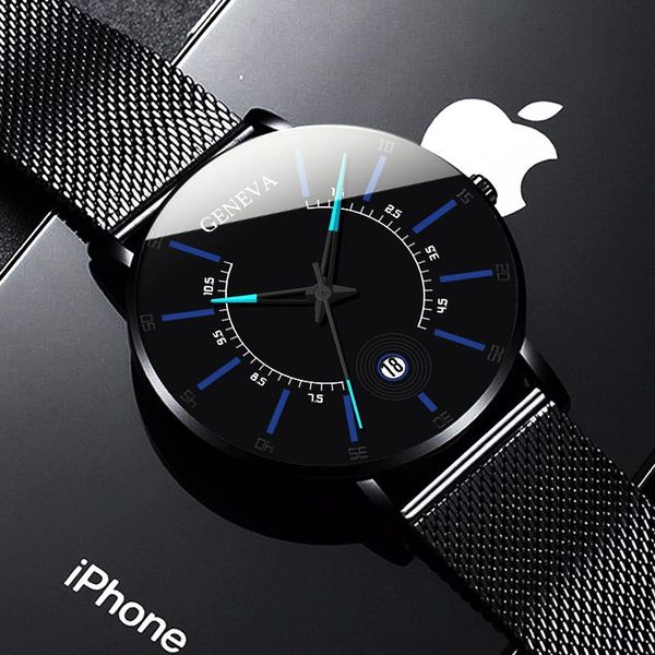 

wristwatches men watches 2021 luxury fashion mens business watch ultra thin stainless steel mesh belt quartz wrist reloj hombre, Slivery;brown