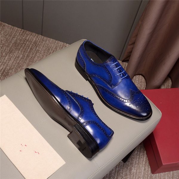

luxury italian men's oxford shoe genuine leather summer shoes for men to wear party office formal wedding brand designer dress shoes, Black