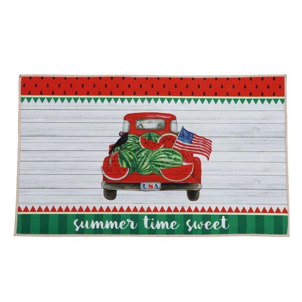 

carpets 1pc watermelon design floor pad nonslip mat fashionable door entrance