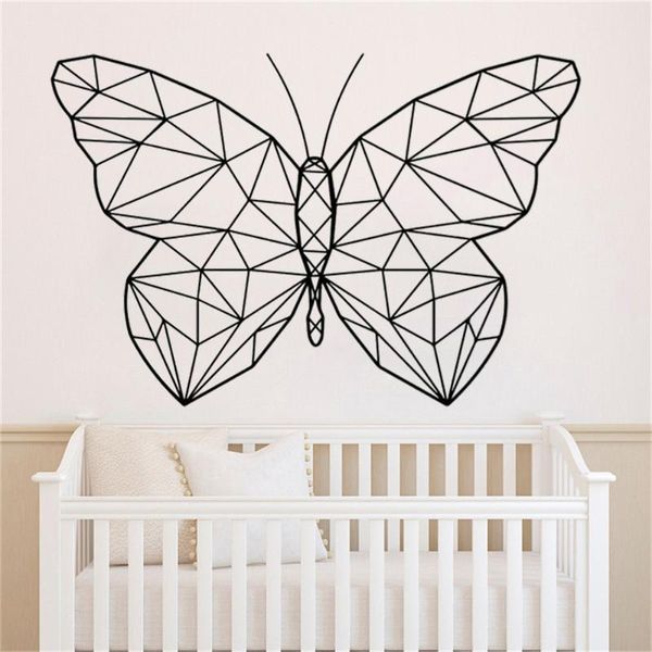

wall stickers decals butterfly geometric modern decor mural removable sticker wallpaper animal livingroom decoration poster dw7431