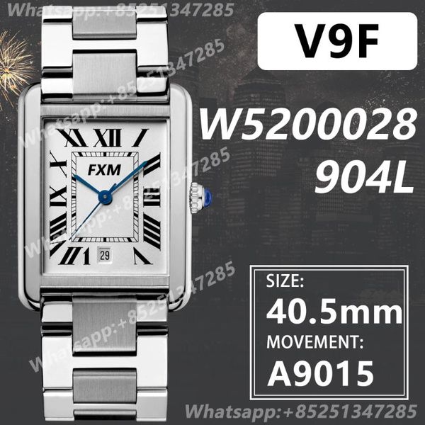 

wristwatches ladies automatic mechanical watch 40.5mm v9f a9015 904l super clone sports vs waterproof, Slivery;brown