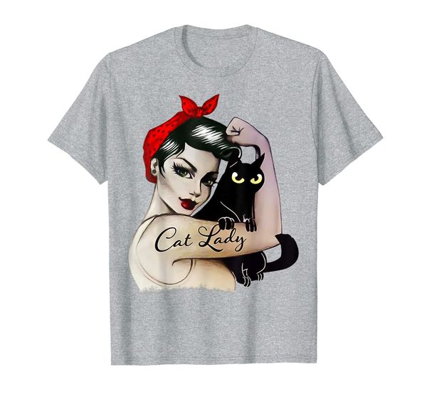 

cat lady she persisted funny cat kitten lovers t-shirt, White;black