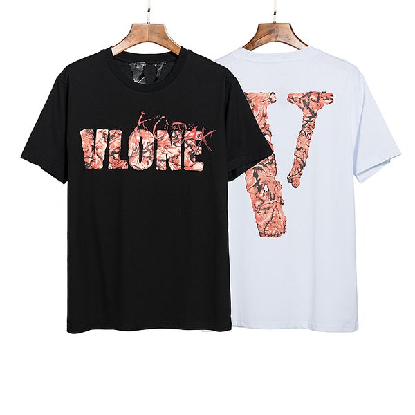 

t shirt trendy summer new large v letter short sleeve men's and women's loose cotton couple casual t-shirt, White;black
