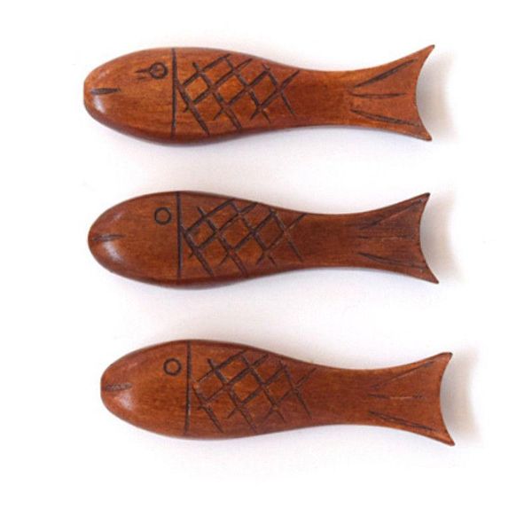 

creative wooden fish shape chopsticks holder storage rack stand chop sticks chopstick chinese style gift kitchen tableware
