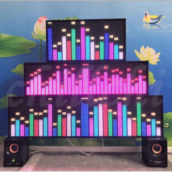 

desk & table clocks voice control music spectrum rhythm melody ambient light microcontroller car audio volume level indicator