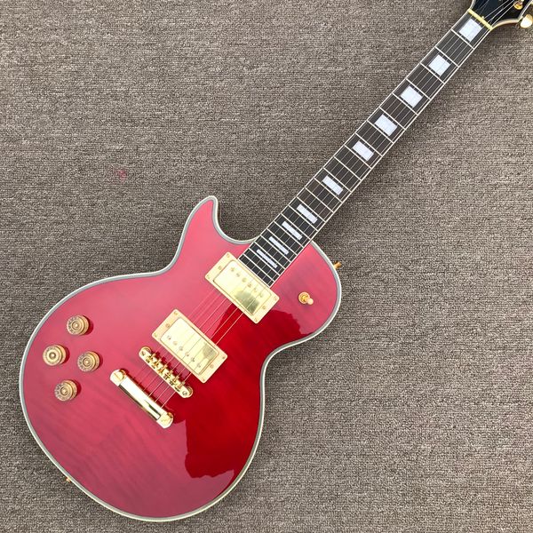 

left hand electric guitar, rosewood fingerboard, gold hardware
