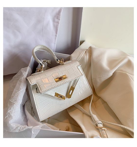 

birkin bag litchi pattern shoulder crossbody bags lock lady woman handbag