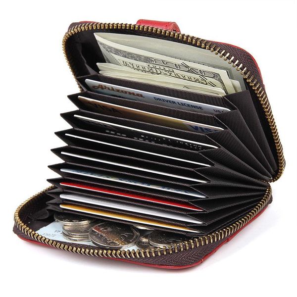 

card holders man money wallets cow leather 2021 men id holder wallet, Brown;gray