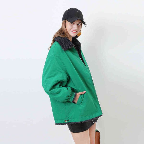 

fur pie overcome mink fur large fur collar whole mink hair inner liner medium long winter warm coat 211207, Black