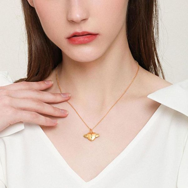 

pendant necklaces magnetic couple necklace for women men hearts boyfriend day valentine's girlfriend and fashion jeweley g0r9, Silver