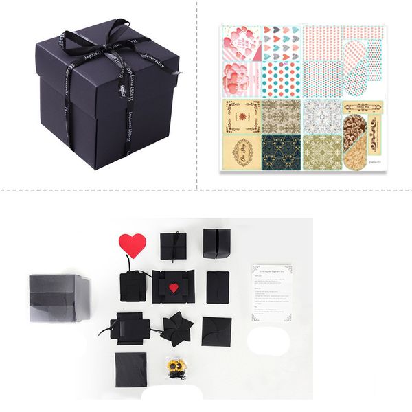 Carte regalo fatti a mano fai da te Sorpresa Love Explosion Box Regali per Anniversary Scrapbook Photo Album Compleanno