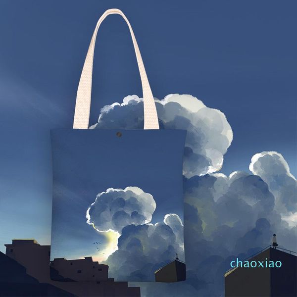 

evening bags canvas tote bag 2021 female large capacity student shoulder shopping