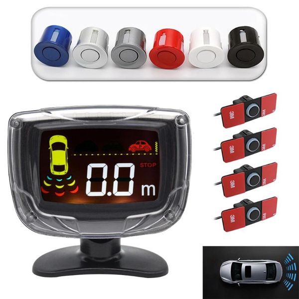 

car rear view cameras& parking sensors 16.5mm lcd display side blind spot detector sensor system buzzer alert alarm kit