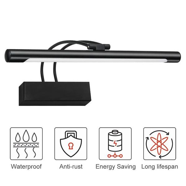 

wall lamp american 41cm 8w iron black bathroom light fixtures side mirror retro led make up dressing room