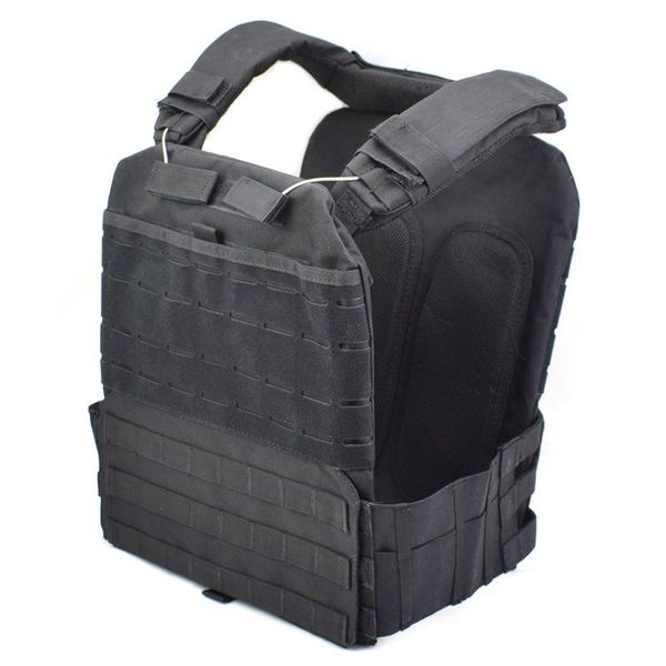 

hunting jackets plate carrier vest combat assault airosft paintball equipment outdoor sport tactical military body armor molle, Camo;black