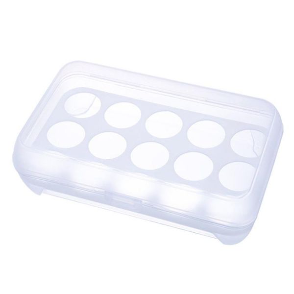 

storage bottles & jars household15 grid eggs container kitchen refrigerator fresh box case multifunctional crisper