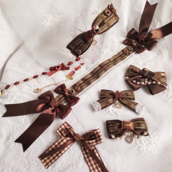 

other event & party supplies brown lolita dress jsk chocolate op hairband hair decoration bear biscuits
