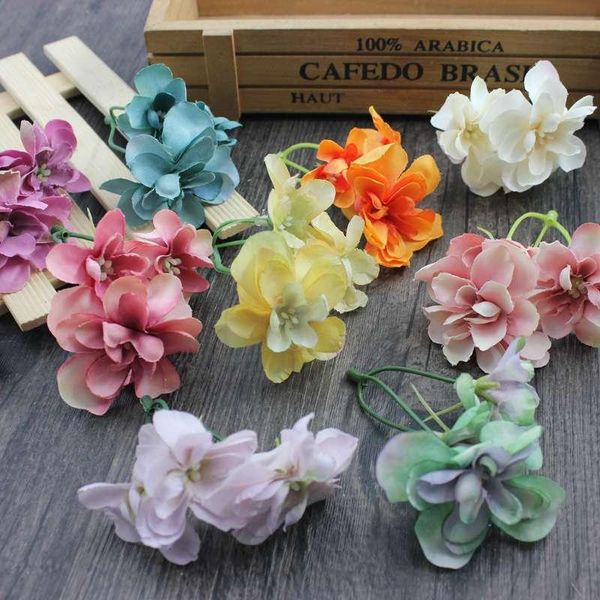 

decorative flowers & wreaths 30pcs(1pcs=3 head) high-quality hydrangea artificial flower for bride wedding decoration diy scrapbooking craft