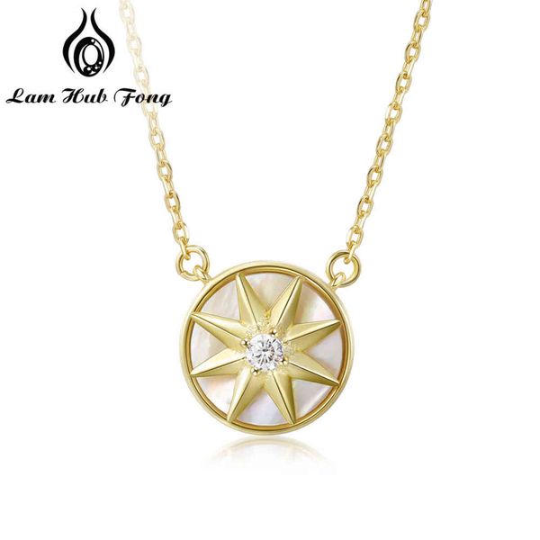 

925 sterling silver necklace rotatable star agate pendant fine jewelry accessories for women relax time party
