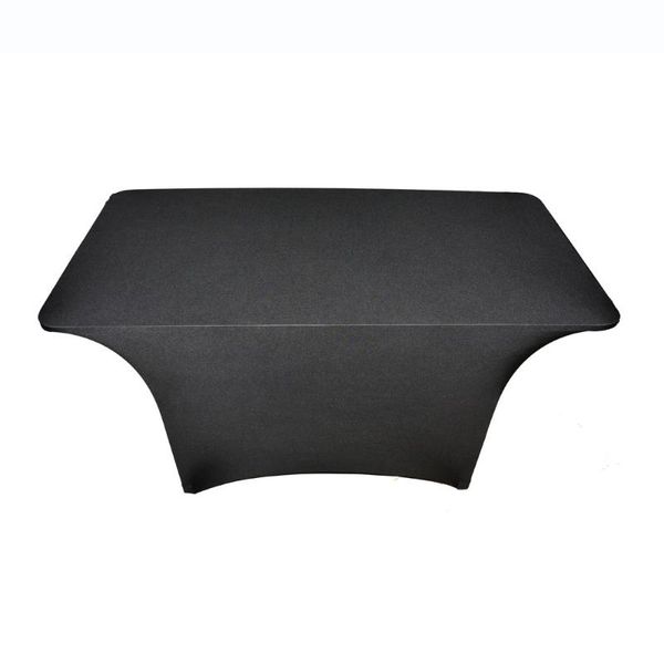 

1pc 180*60*75cm multi size black/white candy table cover for wedding party decoration meeting decor stretch spandex tablecloth