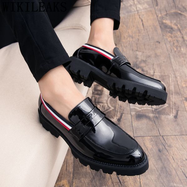 

loafers dressing shoes for men wedding shoes for men oxford men shoes classic black coiffeur zapatos charol hombre schoenen man