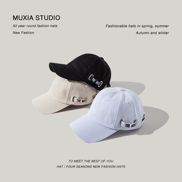 

hat fashion net red summer casual versatile trendy men's baseball cap, Blue;gray