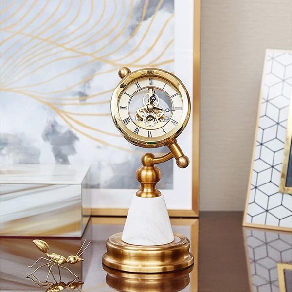 

table clock for home decor,metal desk clocks for christmas gift,new arrival wf
