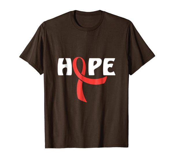 

hope brain cancer awareness t-shirt, White;black