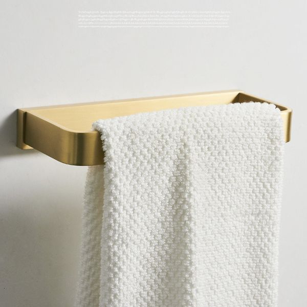 

towel rings bathroom polished brush gold ring wall mount square rack door hanger solid brass dxit
