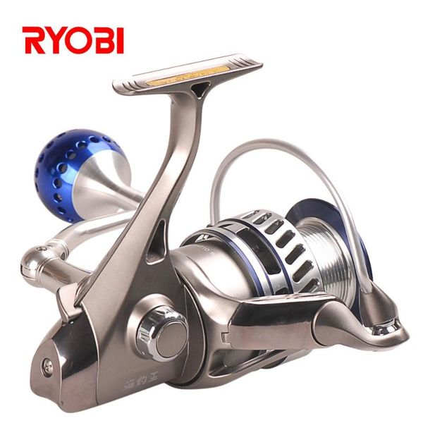 

ryobi 6000/8000 fishing king iii spinning fishing reel 5.0:1/6+1bb cnc hanle molinete reel moulinet peche olta ap power
