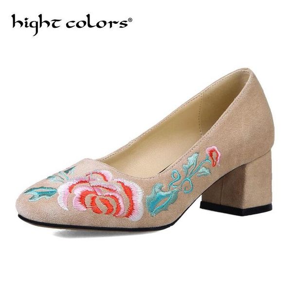 

dress shoes female pumps embroider shallow mouth women fashion office work wedding party ladies low heel woman autumn, Black