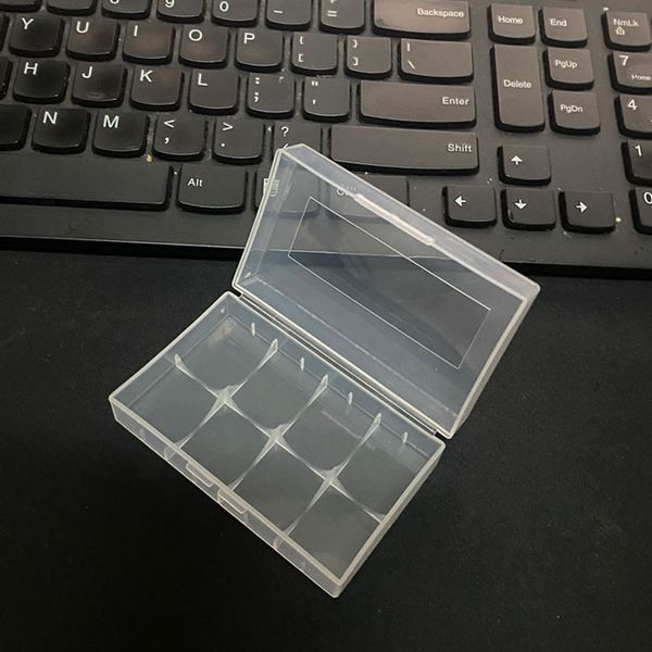 20700 21700 Caixa de plástico portátil Suporte de segurança Recipiente de armazenamento Pacote transparente Baterias para carregador de bateria de íon de lítio Mech Wrap Em estoque