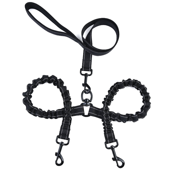 

pet supplies one tow two buffer dog leash, multifunctional leash, double-headed dog leash
