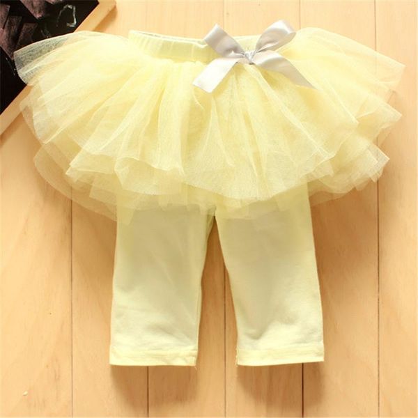 

skirts baby girl tutu skirt culottes leggings gauze pants party with bow dance clothing 0-3 years with3 colors, Blue