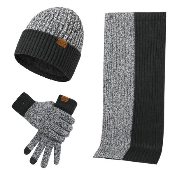 Cappellini da ciclismo Maschere Sciarpa invernale Cappello Guanti Set Guanti spessi e caldi Touch Screen Scaldacollo / scaldamani termico antivento per il campeggio