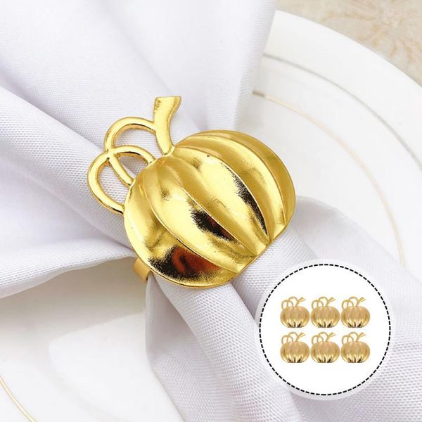 

napkin rings 6 pcs halloween creative pumpkin shape design for wedding party dinner table decoration ring supplies kitchen accessories