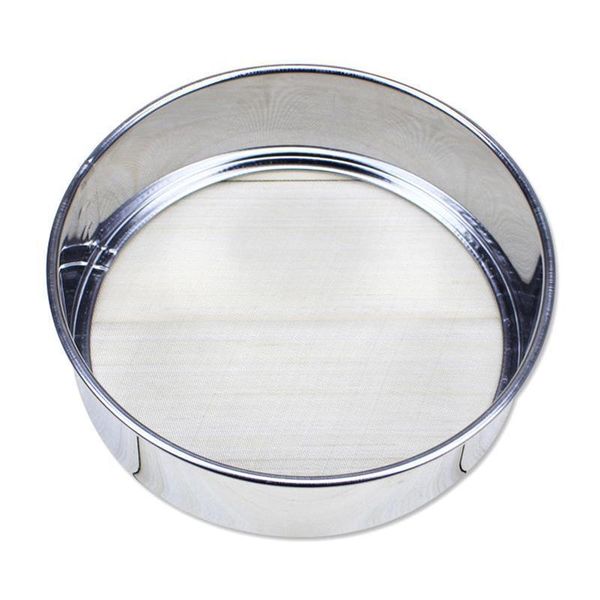 

round wire fine mesh oil strainer flour sifter sieve diy stainless filtering colanders for kitchen kitchen steel tools q6u9