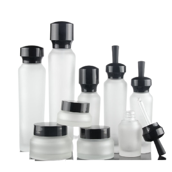 

storage bottles & jars 120ml 100ml 50ml 30ml 20ml frost glass lotion pump toner packing bottle essential oil vials 50g 30g 20g empty cream j