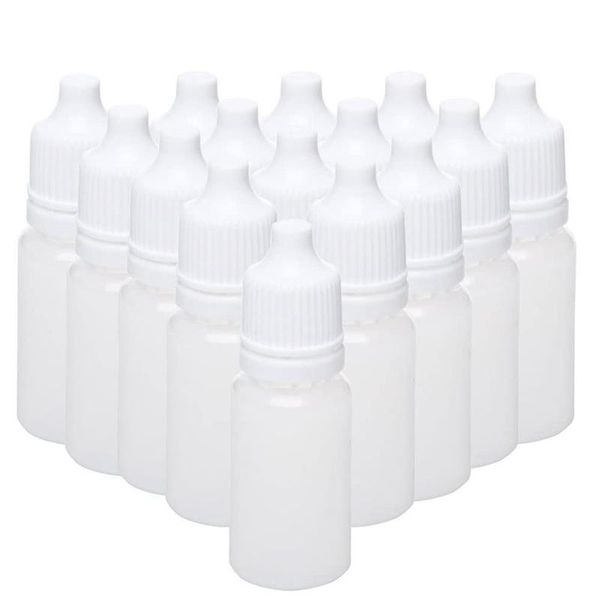 

100pcs 15ml empty plastic squeezable dropper bottles eye liquid dropper refillable bottles