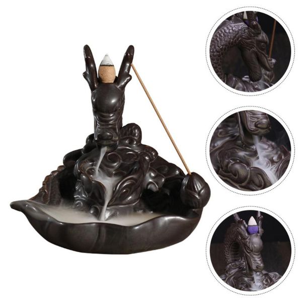 

fragrance lamps dragon design incense burner handcrafted backflow furnace holder