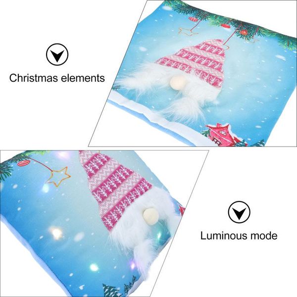 

pillow case 1pc decorative xmas cover with lights sofa pillowcase