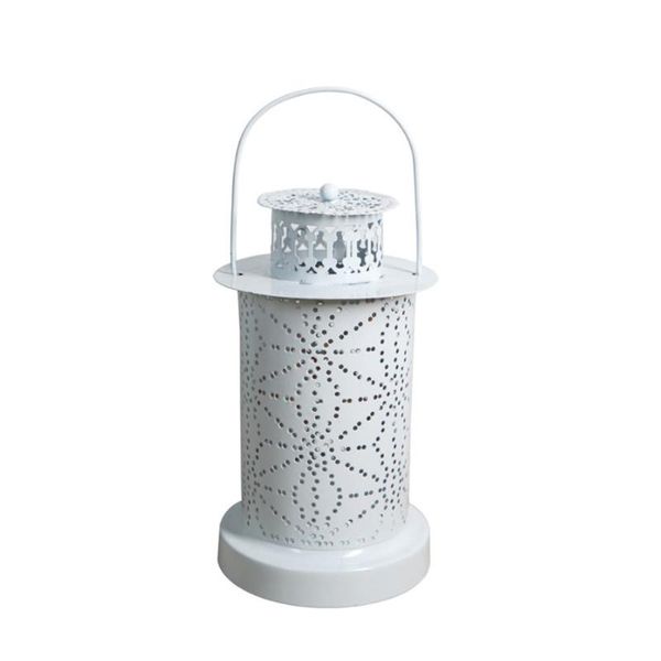 

with handle atmosphere balcony backyard garden hollowed out hanging lantern portable led candle light battery powered outdoor